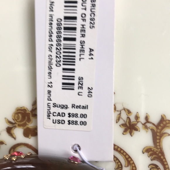 Kate spade Tortoise & Pink Rhinestone Bracelet NWT - Picture 5 of 7